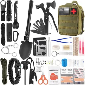 Outdoor survival noodgereedschap set tactische schep reddingsrugzak kampeeruitrusting