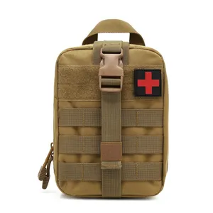 Sac de Premiers Secours Tactique Urgence Survie Randonnée Pochette Médicale Kaki