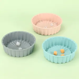 Food Grade Silicone Cake Mold Round Bakeware Thickened Heat Resistant Charlotte Baking Pan For Kitchen Home DIY