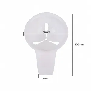 Weißer Silikon Eiklar-Trenner Küchenhelfer Detailansicht Größe ca. 70x100mm 20g
