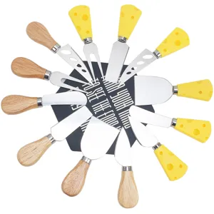 Stainless Steel Cheese Knife Set Butter Spreader Kitchen Baking Tool For Cutting Cheese Butter Pizza Slices