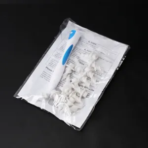 Smart earwax removal tool set with spiral silicone replacement tips and cleaning handle.