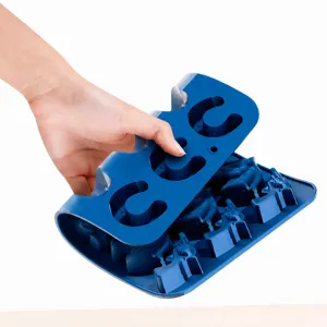 15-Kavität Cowboy Silikon Eiswürfelform Lebensmittelechtes Kuchenbackblech Flexibel