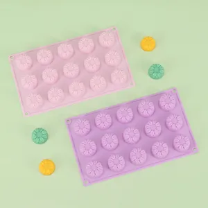 15-Loch Silikon Blumen Kuchenform Schokolade Backblech Antihaft Fondant Gebäckformen Küche DIY Dessert Werkzeuge