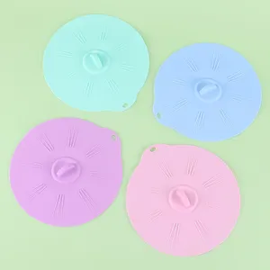 16cm silicone fresh keeping lid reusable bowl cover kitchen food storage seal cap set 4pcs