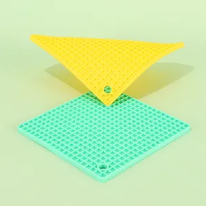 Silikon Mikrowelle Hitzeschutzmatte quadratisch Waben Isolierung Matte Kueche Unterleger