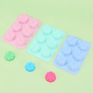 6-Cavity Silicone Crown Cake Mold Chocolate Baking Tray DIY Handmade Soap Tool Set