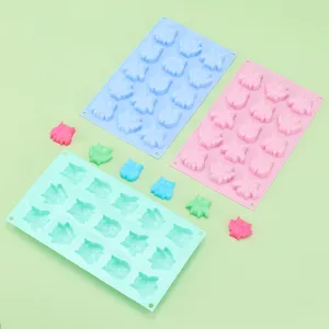 15 cavity owl silicone mold set for cake, chocolate, soap, baking, and DIY crafts.