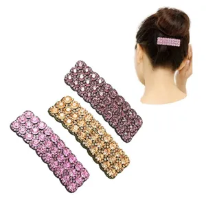 Sparkling rhinestone hair clip crystal hairpin elegant sparkling hair accessories for women