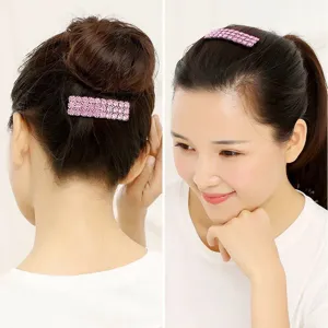 Korean style pink rhinestone hairpin BB clip side hair clip fashion hair accessories for women