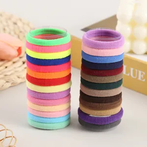 Colorful elastic hair ties seamless thick ponytail holders hair scrunchies set for women