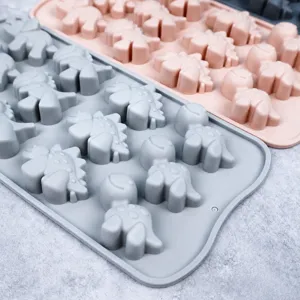 Silikon Dinosaurier Schokoladenform lebensmittelechte Backwerkzeuge Eiswürfelschale set