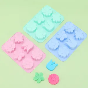 Silicone Cake Mold Tulip Flower Chocolate Mold DIY Baking Food Grade Soap Mold Fondant Jelly Baking Tool Kitchen Supply