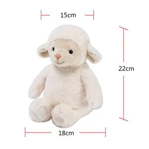 Cute white plush sheep stuffed animal toy soft lamb doll wonderful birthday gift