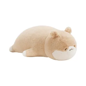 Schattige slapende hamster pluche kussen super zacht gevuld speelgoed voor prachtige meisjes.