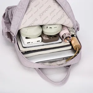 Lightweight waterproof casual travel backpack with multi-pockets for 14-inch laptop daily use.
