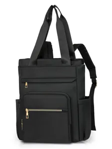 Large Capacity Nylon Backpack Women Business Travel Casual School Bookbag Waterproof Multi Pocket Laptop Daypack