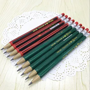 Lápices de madera automáticos Tianzhou 2B 2.0mm, set de portaminas de mina gruesa para escribir.
