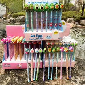 Cute Cartoon Christmas Animal HB Non Sharpening Pencil Kids Student Birthday Gift School Stationery Writing Supply