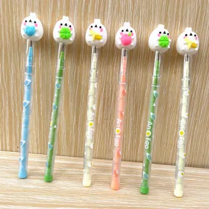 Cute cartoon rabbit non-sharpening stacking pencils for kids students birthday gifts school supplies