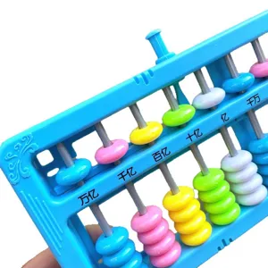 Children plastic colorful abacus educational math learning toy fifteen rows beads tool