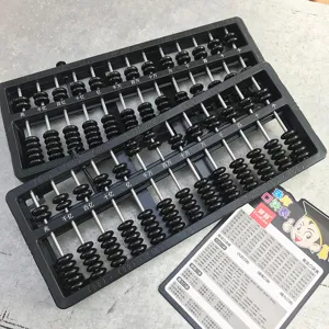13-rod abacus automatic reset soroban math calculation tool for kids students learning toy