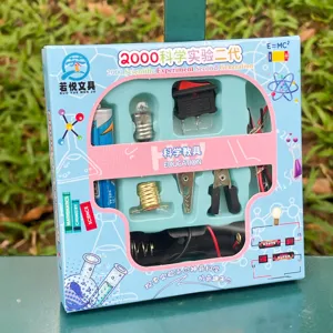 Kit d'Expérience Scientifique pour Enfants Assemblage de Circuits d'Ampoules Jouet Éducatif STEM Apprentissage Physique