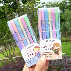 Surligneur Pastel Multicolore Stylos de Journaling Stylos Marqueurs à Pointe Fine pour Fournitures Scolaires d'Élèves