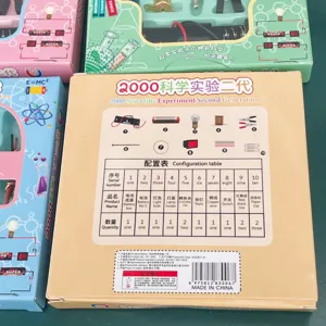 Kit d'experience scientifique pour enfants jouet educatif circuit electronique ecole