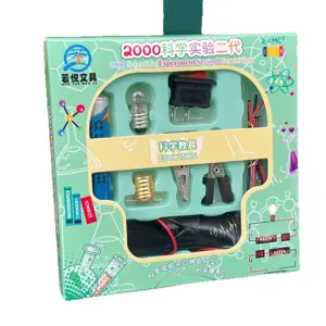 Kit d'experience scientifique pour enfants jouet educatif circuit electrique DIY fun