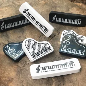 Gomma da Cancellare in Caucciù Tastiera Pianoforte Nota Musicale Studente Cancelleria Regalo