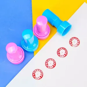 Kinder Lernzeit Uhr Stempel Pädagogisches Spielzeug Kindergarten Schüler Lehrmittel Plastik Stempel Für Kinder Frühes Lernen