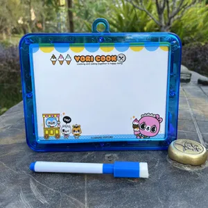 Dubbelzijdig uitwisbaar mini whiteboard set met stift voor kinderen schattig cartoon ontwerp leren