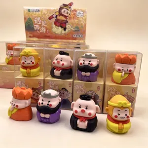 Viaje al Oeste juego de goma de borrar puzzle de personaje 3D regalo de papetería