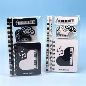 Music theme stationery set with notebooks pencils erasers for students and gifts school supply