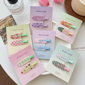 Summer juice series candy color hair clips, seamless bangs clips and cute hair accessories.