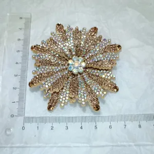 Handmade rhinestone shoe flower accessory sparkly crystal shoe charm DIY craft decoration