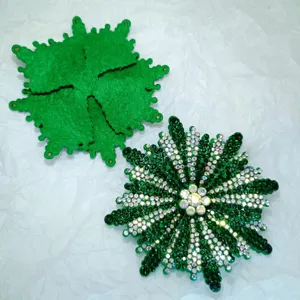 Handmade rhinestone shoe clips sparkling crystal shoe charms DIY bow decorations accessories