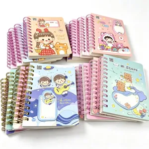 Taccuino a spirale cartone animato mini blocco appunti portatile cancelleria regalo