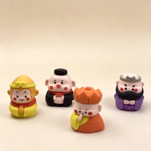 Bonito juego de gomas de borrar de dibujos animados, juguete de rompecabezas desmontable.