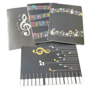A5 Klavier Notizbuch Set mit Noten und Notenlinien, ideales Schreibwaren für Schüler.