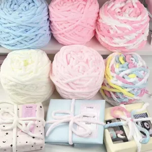 Cordón de Hilo de Chupona Macaron Colorido DIY Embalaje de Regalo Cinta Diario Decorativo Cuerda de Peluche Cordón de Manualidades