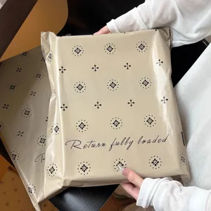 Thickened Waterproof Plastic Poly Mailers Milk Tea Color Self Sealing Express Mailing Bags For Clothing Shipping