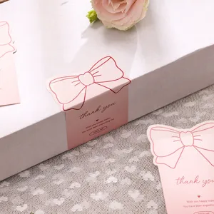 Süße Schleife Dekorative Aufkleber Und Geschenkkarten Rosa Schleife Design Danke Aufkleber Für Verpackung Party Deko