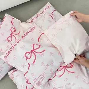 Rosa Schleife Versandtaschen wasserdicht Versandtüten süße Kleidung Verpackung Taschen dick