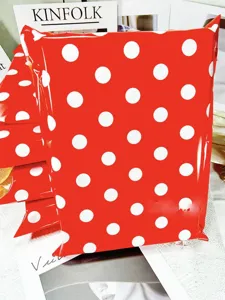 Thickened red and white polka dot waterproof mailing bags for express delivery and packing.