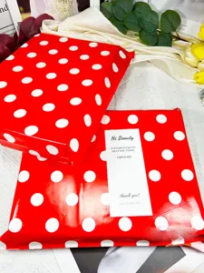 Thickened red polka dot mailing bags waterproof courier shipping packaging bags with card
