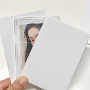 A7 cardboard backing for photocard packaging, 1.5mm thick white hard board for cards and display.