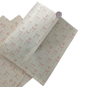 INS Korean style bow white kraft paper bag thick gift wrapping bag baking storage photo prop
