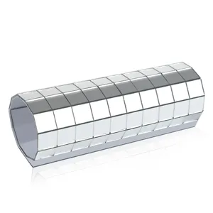 Mirror mosaic glass cylinder tube decorative wall sticker DIY reflection home craft item